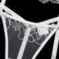 Alias Sexy Lingerie Women's Underwear See Through Sensual Lingerie Woman Exotic Costumes Bra with Bones Lingerie 3 Pieces