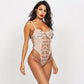 Alias new design floral underwear female lace mesh see-through embroidered lace corset sexy thong bikini sexy bathing suit