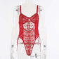 Alias new design floral underwear female lace mesh see-through embroidered lace corset sexy thong bikini sexy bathing suit