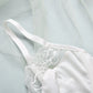 Alias 2022 new white embroidered lace transparent mesh sexy underwear 3 pcs sets for women