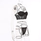 Alias Hot Sales Hot Girl Sexy Women Lingerie 3 Pes Sets Garter Belt T-string Female Suit