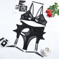 Alias 2022 Hot Style Fashion Hollow Out Mesh Push Up Bra And Panties Women Lingerie Set With High Quality Custom