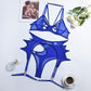 Alias 2022 Hot Style Fashion Hollow Out Mesh Push Up Bra And Panties Women Lingerie Set With High Quality Custom