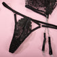 Alias new arrival high-end sexy lingerie strappy with garter belts lace embroidery bra and panty sets women underwear