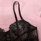 Alias new arrival high-end sexy lingerie strappy with garter belts lace embroidery bra and panty sets women underwear