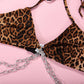 Alias Leopard Printing New Design Hollow Out Ladies Underwear Panties Girls Sexy Bodysuit Chain Lingerie Set One Piece Lingerie