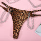 Alias Leopard Printing New Design Hollow Out Ladies Underwear Panties Girls Sexy Bodysuit Chain Lingerie Set One Piece Lingerie