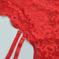 Alias New Arrival Sexy Lingerie Women Lace Chain Sleepwear Mesh Lace Floral See-through Corset Tops Catsuit Bodysuit