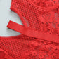 Alias New Arrival Sexy Lingerie Women Lace Chain Sleepwear Mesh Lace Floral See-through Corset Tops Catsuit Bodysuit